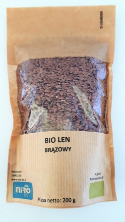 Bio len brązowy (200 g)