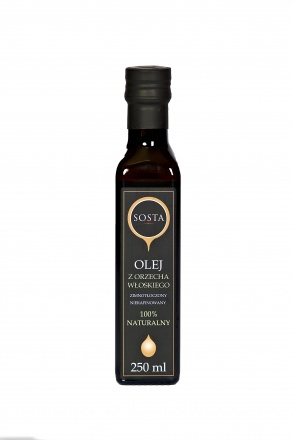 Olej z orzecha włoskiego tłoczony na zimno 250 ml